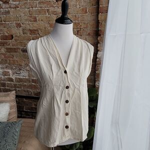 Yogi & Boo Handmade Indonesian Cream Top